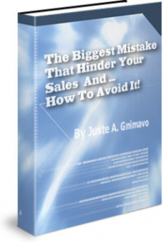 Ebook cover: The Biggest Mistake That Hinder Your Sales And How To Avoid It