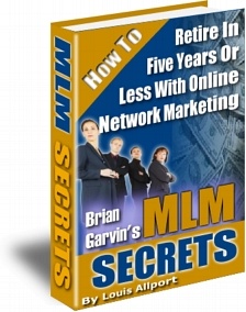 Ebook cover: Brian Garvin's MLM Secrets
