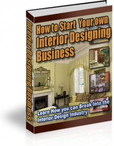 Ebook cover: How to Start Your own Interior Designing Business