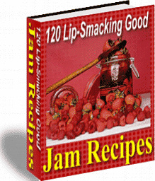 Ebook cover: 124 Lip-Smacking Good Jam Recipes