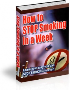 Ebook cover: How To Stop Smoking In a Week!