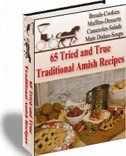 Ebook cover: 65 tried and true amish recipes