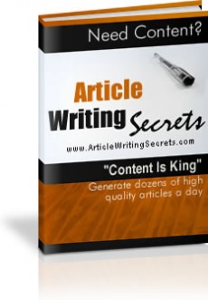 Ebook cover: Article Writing Secrets