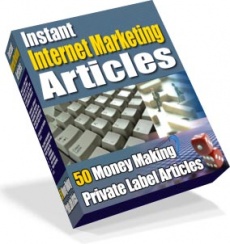Ebook cover: 50 Instant Internet Marketing Articles