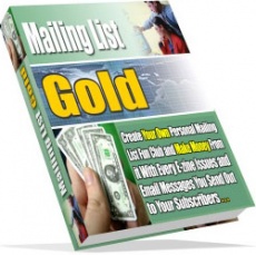 Ebook cover: Mailing List Gold