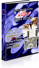 Ebook cover: How To Write Your Own Killer Sales Letter