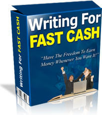 Ebook cover: Writing For Fast Cash