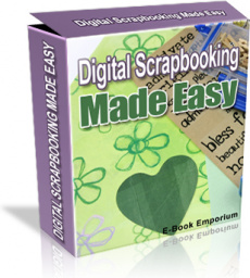 Ebook cover: Digital Scrapbooking Made Easy