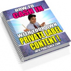 Ebook cover: How To CASH IN With Your Own PRIVATE LABEL RIGHTS!