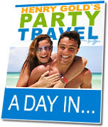 Ebook cover: Party Travel - A Day In...