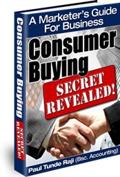 Ebook cover: Consumer Buying Secret REVEALED