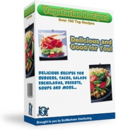 Ebook cover: 125 Vegetarian recipes