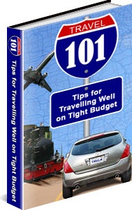 Ebook cover: 101 Tips For Traveling On A Budget!
