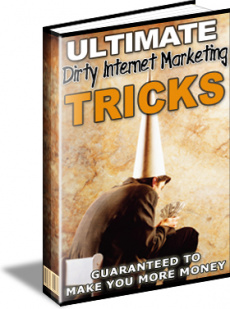 Ebook cover: Ultimate Dirty Internet Marketing Tricks
