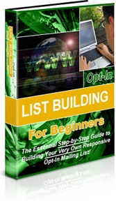Ebook cover: Opt-in List Building for Beginners