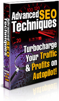 Ebook cover: Advanced SEO Techniques: Turbocharge Your Traffic & Profits on Autopilot!