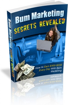Ebook cover: Bum Marketing Secrets Revealed