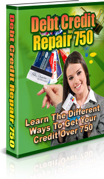 Ebook cover: Debt Credit Repair 750