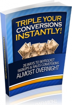 Ebook cover: Triple Your Conversions Instantly