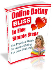 Ebook cover: Online Dating Bliss in 5 Simple Steps!