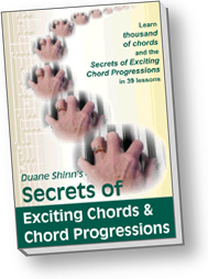 Ebook cover: Secrets of Exciting Chords & Chord Progressions