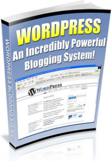 Ebook cover: Wordpress: An Incredibly Powerful Blogging system