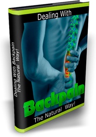 Ebook cover: Dealing with Backpain the Natural Way