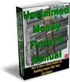 Ebook cover: Unclaimed Money Finder's Manual
