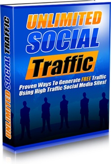 Ebook cover: Unlimited Social Traffic