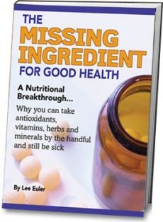Ebook cover: The Missing Ingredient For Good Health