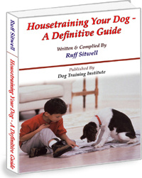 Ebook cover: Housetraining Your Dog A Definitive Guide