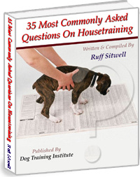 Ebook cover: 35 Most Commonly Asked Questions On Housetraining