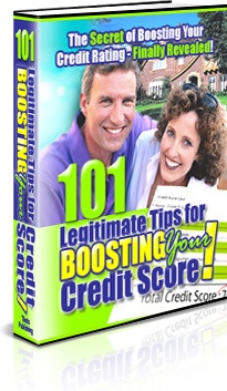 Ebook cover: 101 Powerful Tips for Legally Improving Your Credit Score