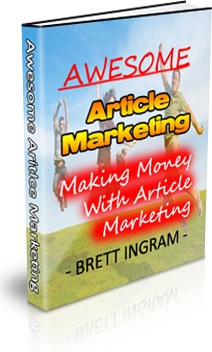 Ebook cover: Awesome Article Marketing