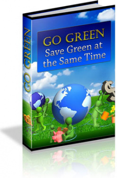 Ebook cover: Go Green - Save Green