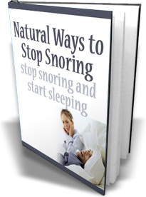 Ebook cover: Natural Ways to Stop Snoring