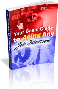 Ebook cover: Your Basic Guide to Acing ANY Job Interview!