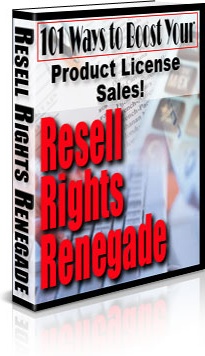 Ebook cover: Resell Rights Renagade