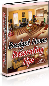 Ebook cover: Budget Home Decorating Tips