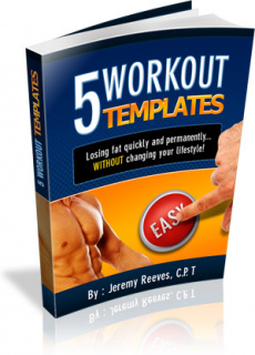 Ebook cover: 5 Customized Workout Templates