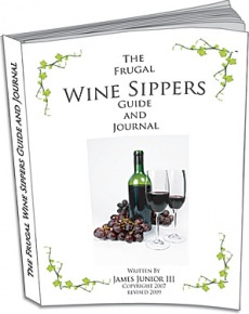 Ebook cover: The Frugal Wine Sippers Guide and Journal