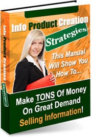 Ebook cover: Info Product Creation Strategies