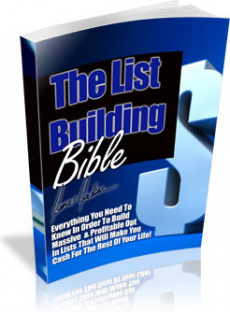 Ebook cover: The List Building Bible