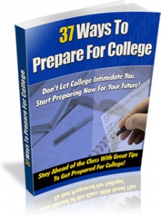 Ebook cover: 37 Ways To Prepare For College
