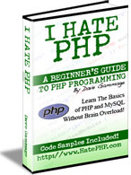 Ebook cover: I Hate PHP