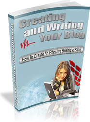 Ebook cover: Creating and Writing Your Blog