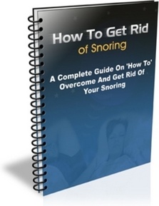 Ebook cover: How to Get Rid of Snoring