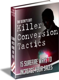 Ebook cover: Killer Conversion Tactics