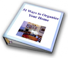 Ebook cover: 51 Ways To Organize Your Home