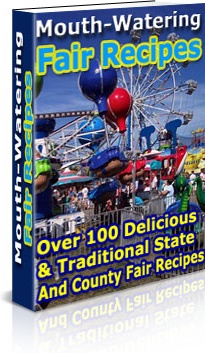 Ebook cover: Mouth-Watering Fair Recipes